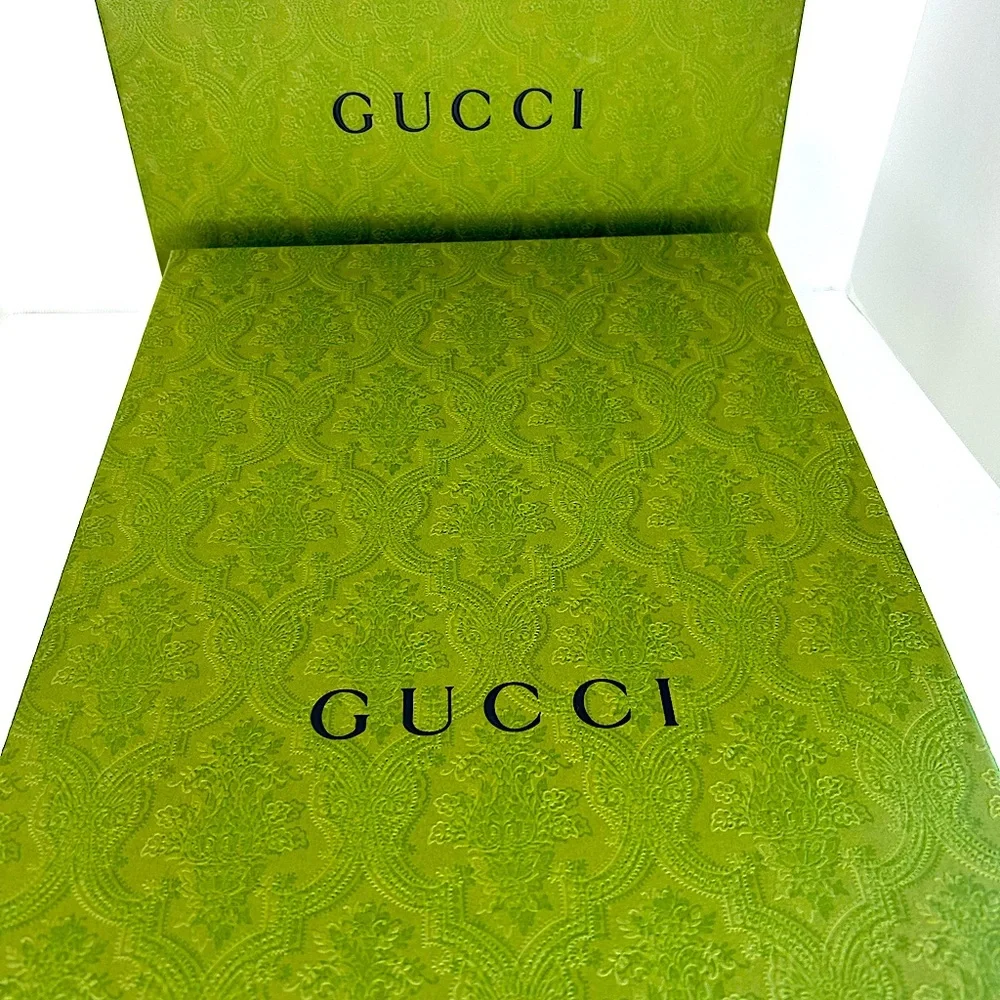 Gucci Black Slides with Red and Green Signature Stripe
